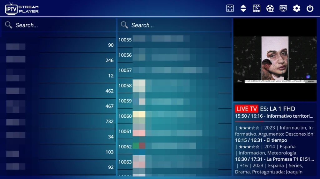 IPTV Stream Player Interface Optimization
