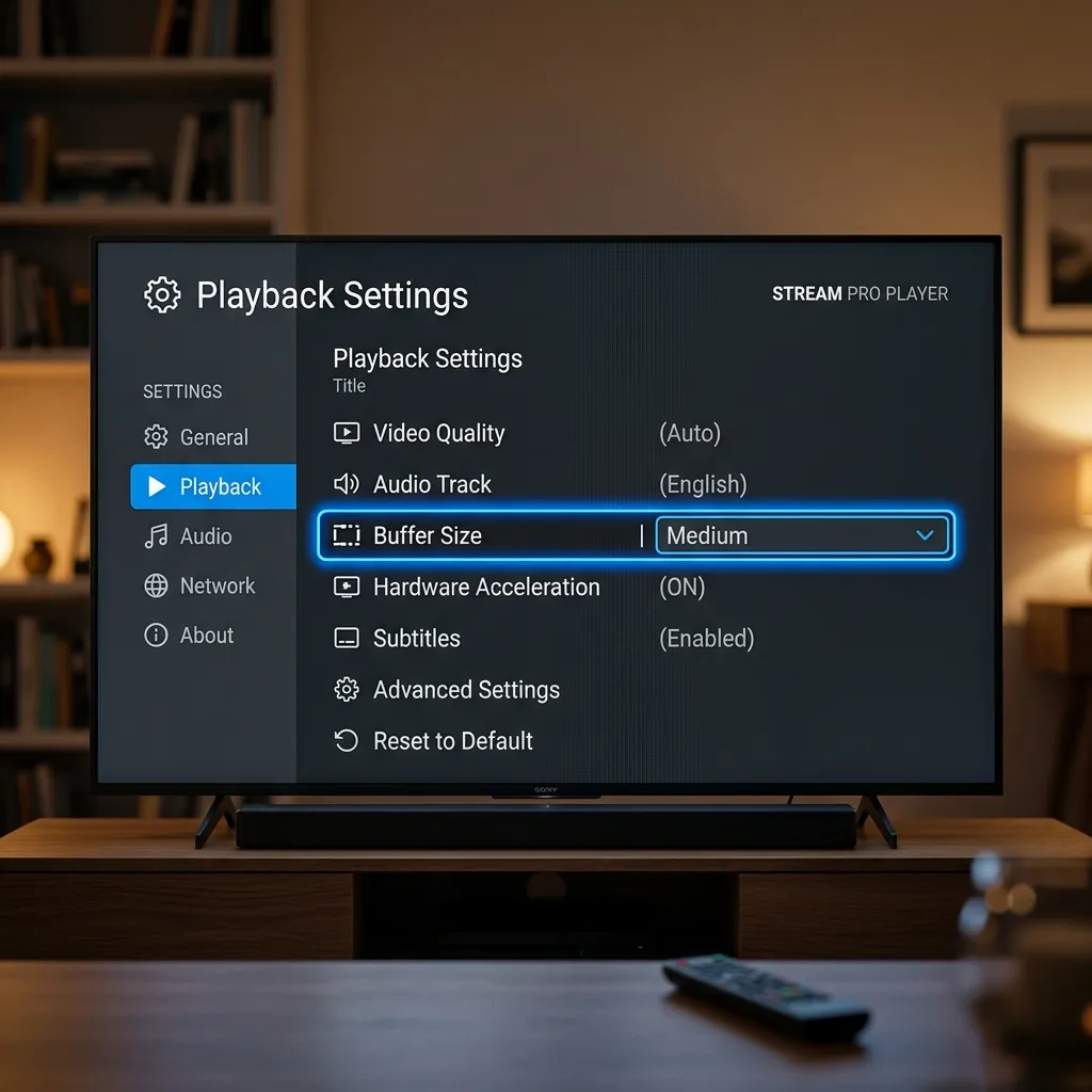 Buffer Size Settings IPTV Smarters